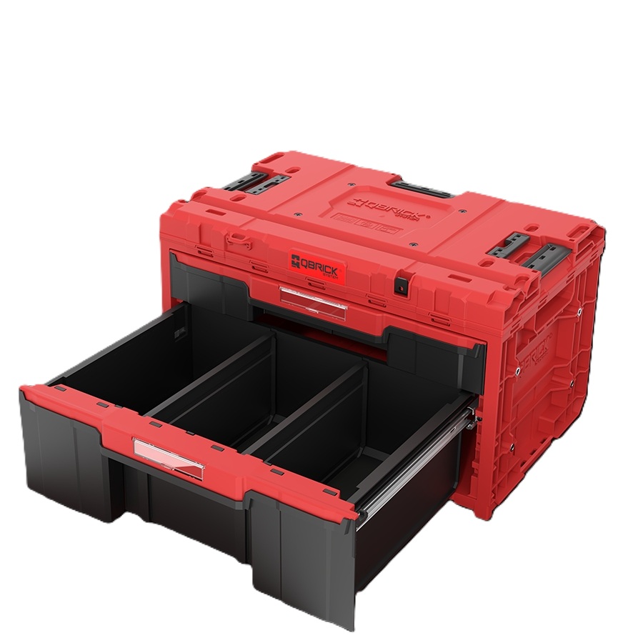 QBrick SKRQONED2PCZEPG001 System ONE DRAWER 2 PLUS TOOLBOX 2.0 RED ULTRA HD CUSTOM Gereedschapskoffer