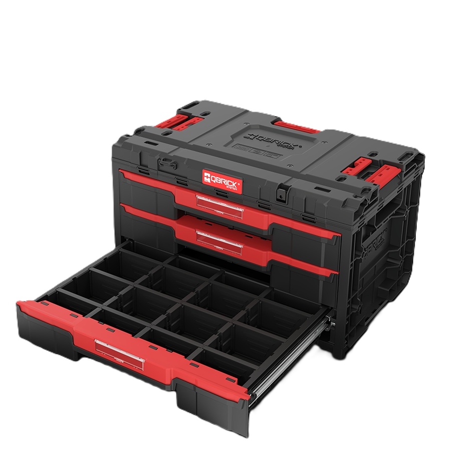 QBrick SKRQONED3CZAPG001 One gereedschapkist met 3 lades Toolbox 2.0