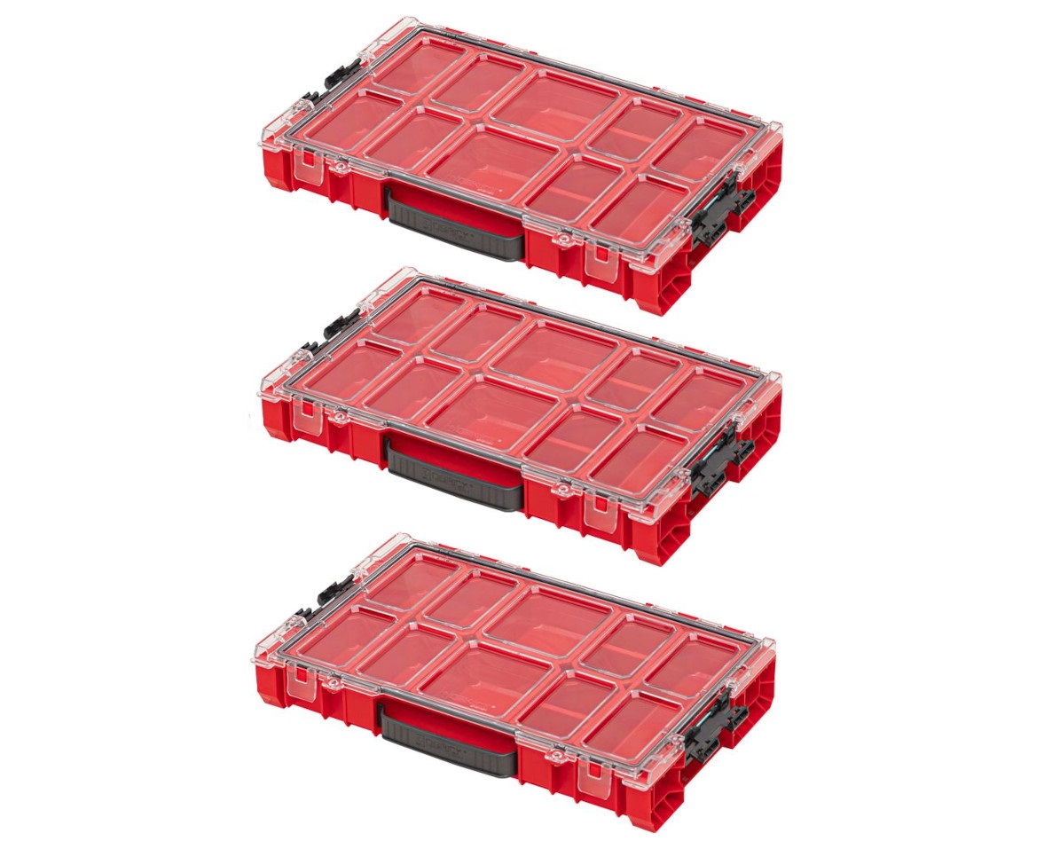 QBrick 3xORGQPRO100CZEPG001 PRO Organizer 100 Red Ultra HD 3 stuks