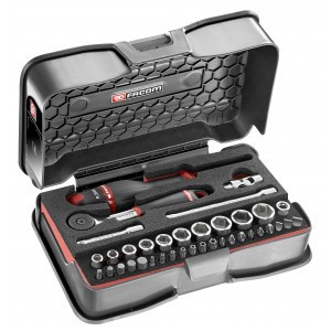 Facom R.161-6M6PB Doppen en Bitset 6-kant 1/4" metrische maten en bits 37-Delig