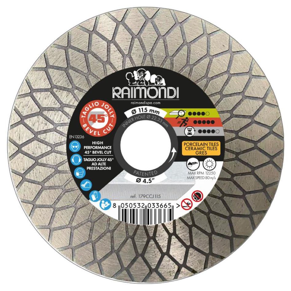Raimondi RA179CCJ115 Diamantschijf JOLLY 45 D 115