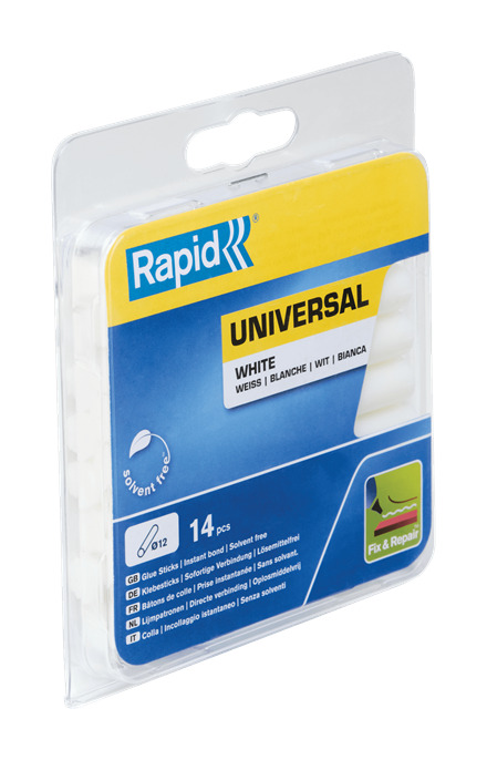 Rapid 40107355 12mm Witte lijmpatronen