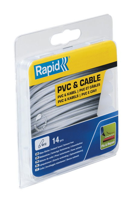 Rapid 40107358 12mm PVC & Kabel lijmpatronen