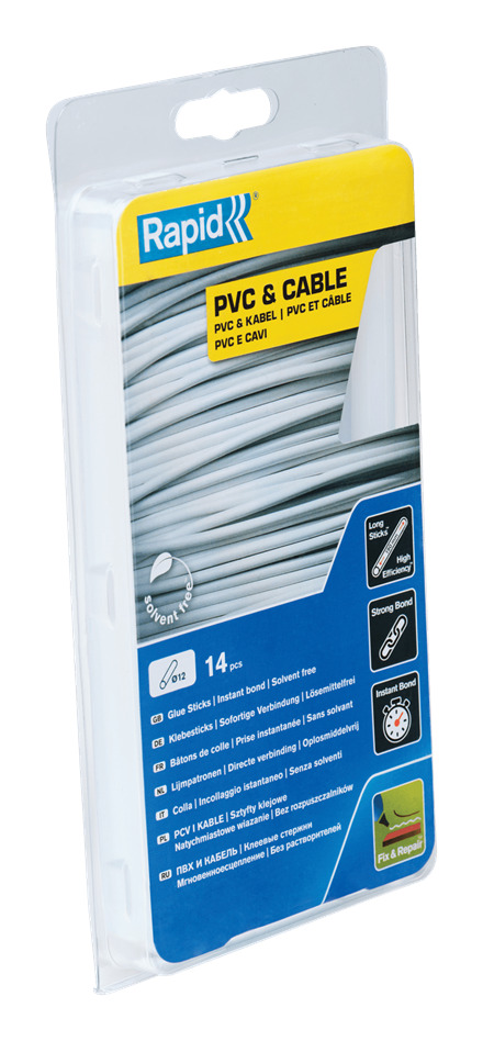 Rapid 40107363 12mm PVC & Kabel lijmpatronen