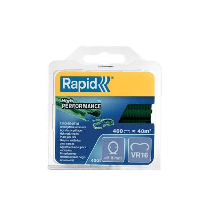 Rapid 40108797 VR16 Hekwerk Hogringen Groen 400 stuks