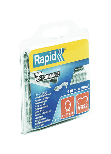 Rapid 40108801 VR22 Hekwerk Hogringen 215 stuks