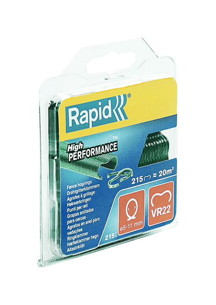 Rapid 40108802 VR22 Hekwerk Hogringen Groen 215 stuks