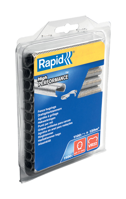 Rapid 40108806 VR22 Hekwerk Hogringen 1.100 stuks