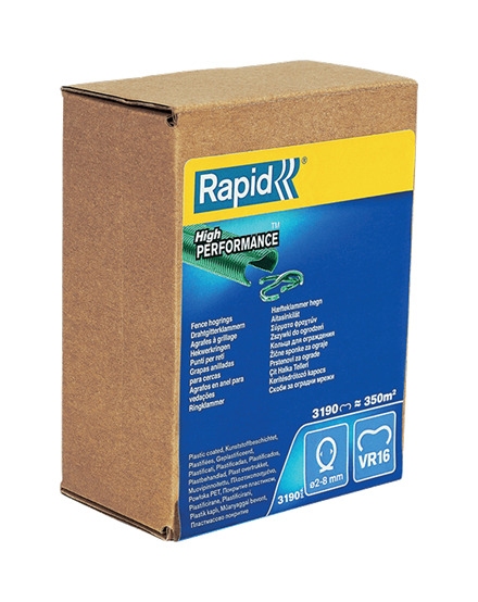 Rapid 40108809 VR16 Hekwerk Hogringen Groen 3.190 stuks