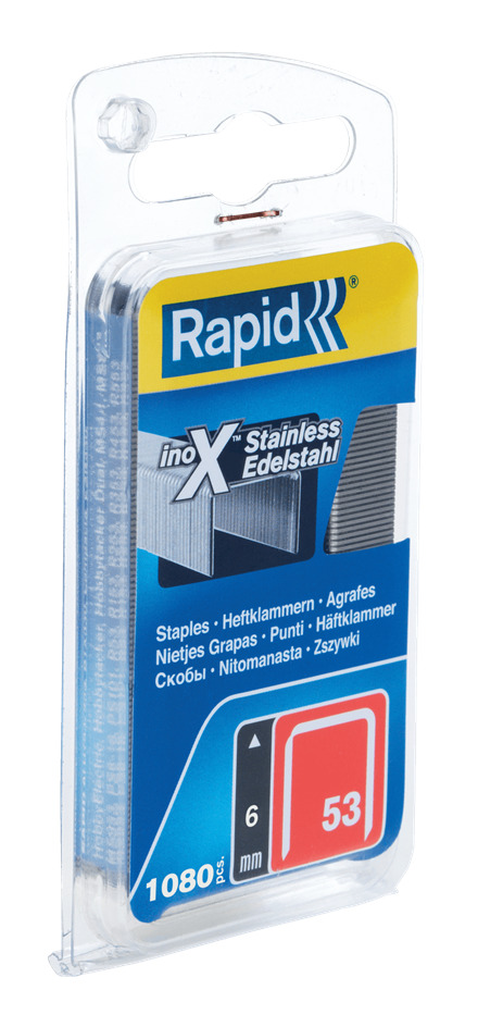 Rapid 40109509 Nr. 53 dundraadnieten RVS 6 mm 1.080 stuks