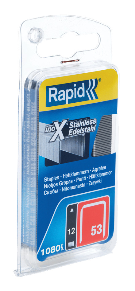 Rapid 40109512 Nr. 53 dundraadnieten RVS 12 mm 1.080 stuks