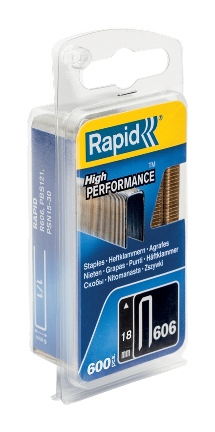 Rapid 40109529 Nr. 606 smalrugnieten 18 mm 600 stuks