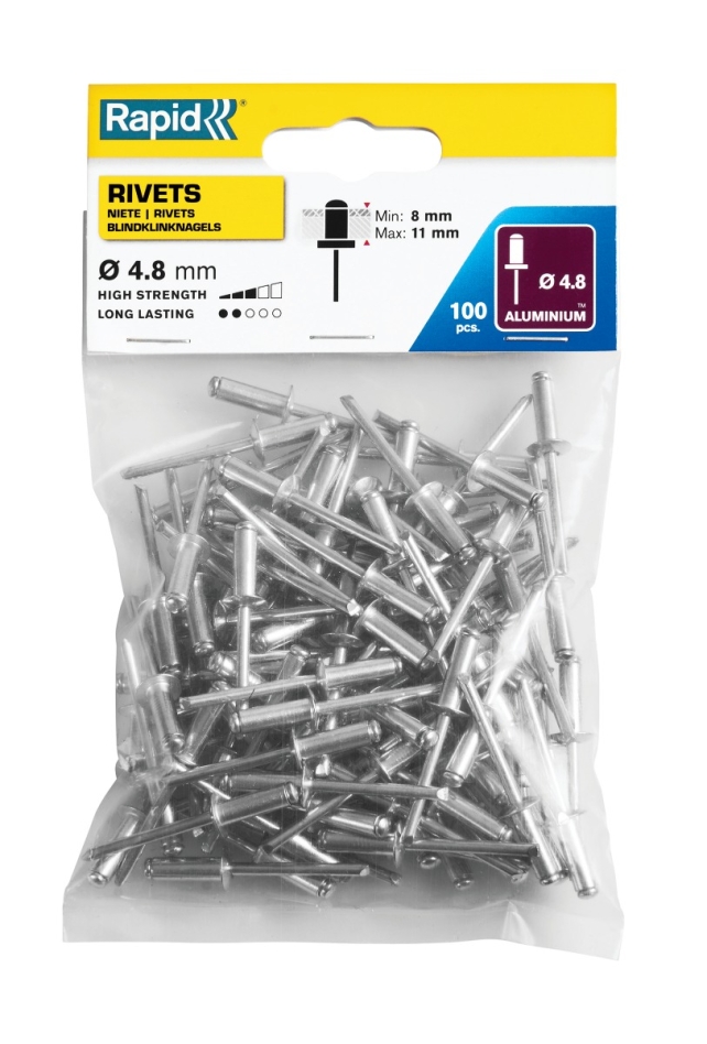 Rapid 5000381 Standaard blindklinknagels Ø4,8 x 14 mm 100 stuks