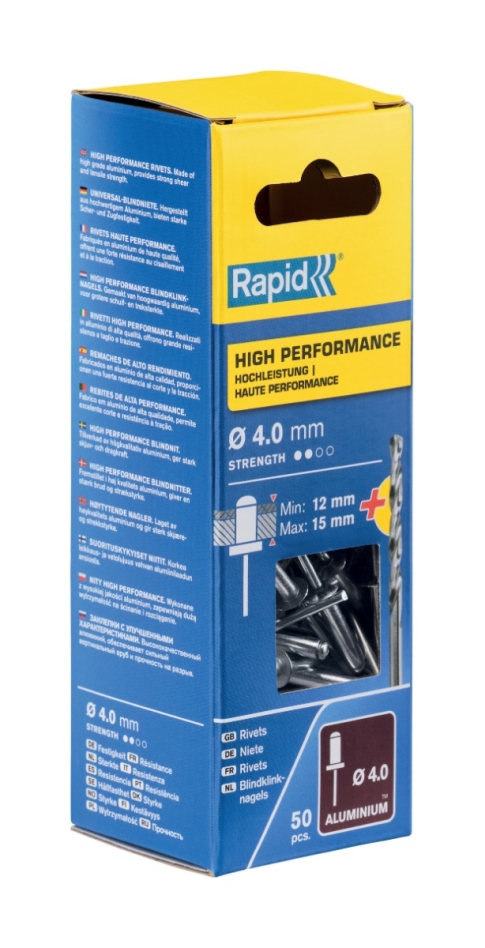 Rapid 5000386 High performance blindklinknagels Ø4,0 x 18 mm 50 stuks