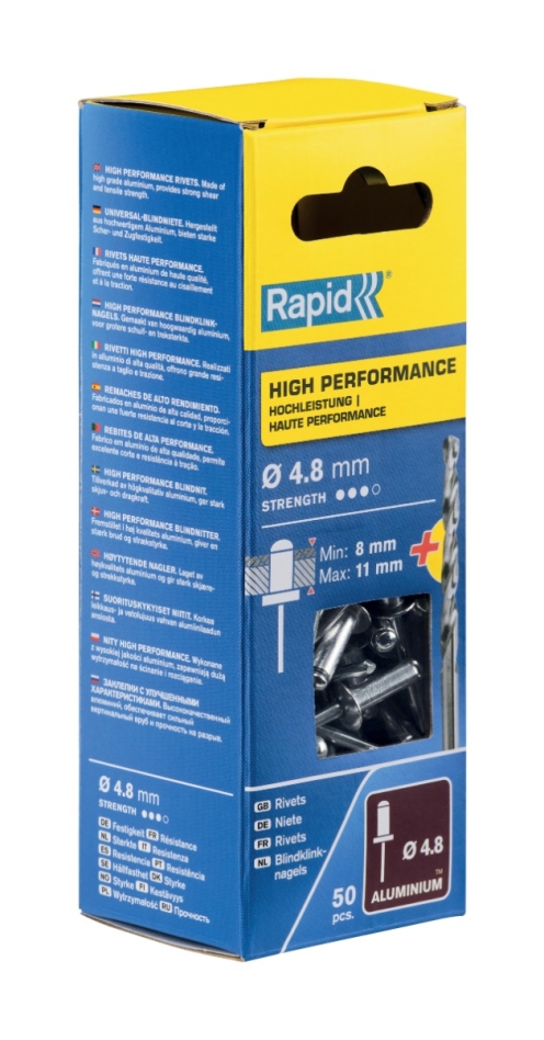 Rapid 5000389 High performance blindklinknagels Ø4,8 x 14 mm 50 stuks