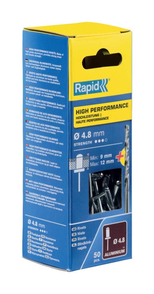Rapid 5000390 High performance blindklinknagels Ø4,8 x 16 mm 50 stuks