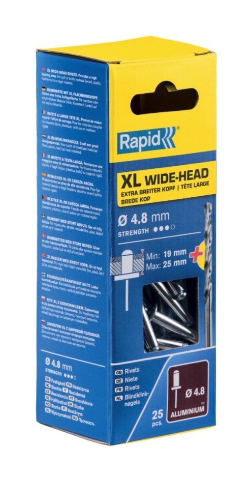 Rapid 5000668 XL blindklinknagels Ø4,8 x 30 mm 25 stuks