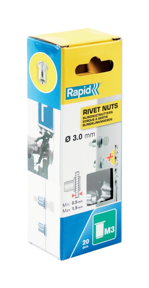 Rapid 5000670 Blindklinkmoeren M3 20 stuks