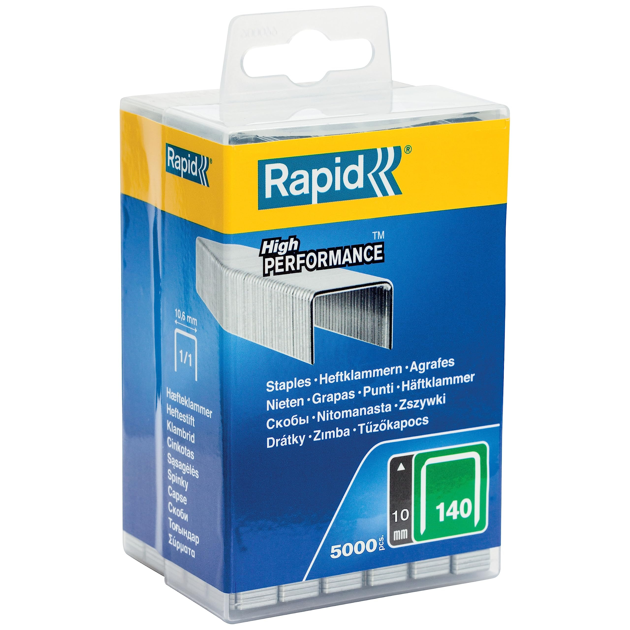 Rapid 40303090 Nr. 140 vlakdraadnieten 10 mm 5.000 stuks