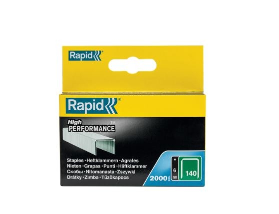 Rapid 11905731 Nr. 140 vlakdraadnieten 6 mm 2.000 stuks