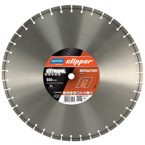 Norton Clipper 70184626283 Extreme RC525 Diamant zaagblad 500 x 25,4 mm