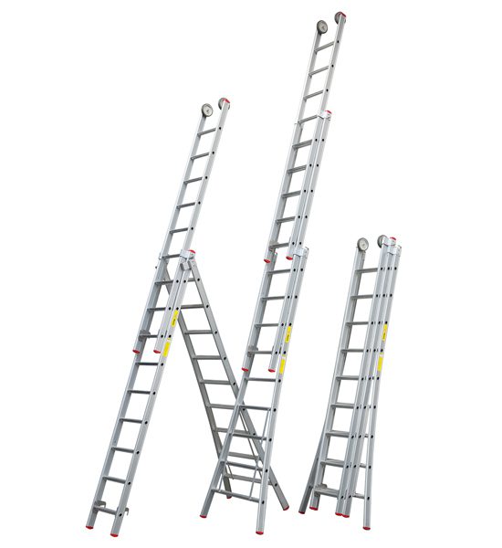 Little Jumbo 1250600310 Reformladder SuperPRO geanodiseerd uitgebogen bomen- 3x10