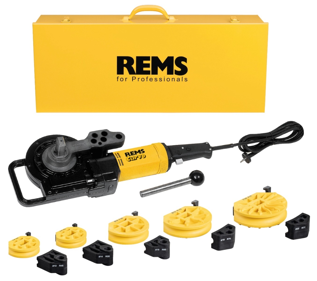 Rems 580021 R220 Curvo Set 12-14-16-18-22 Elektrische pijpenbuiger