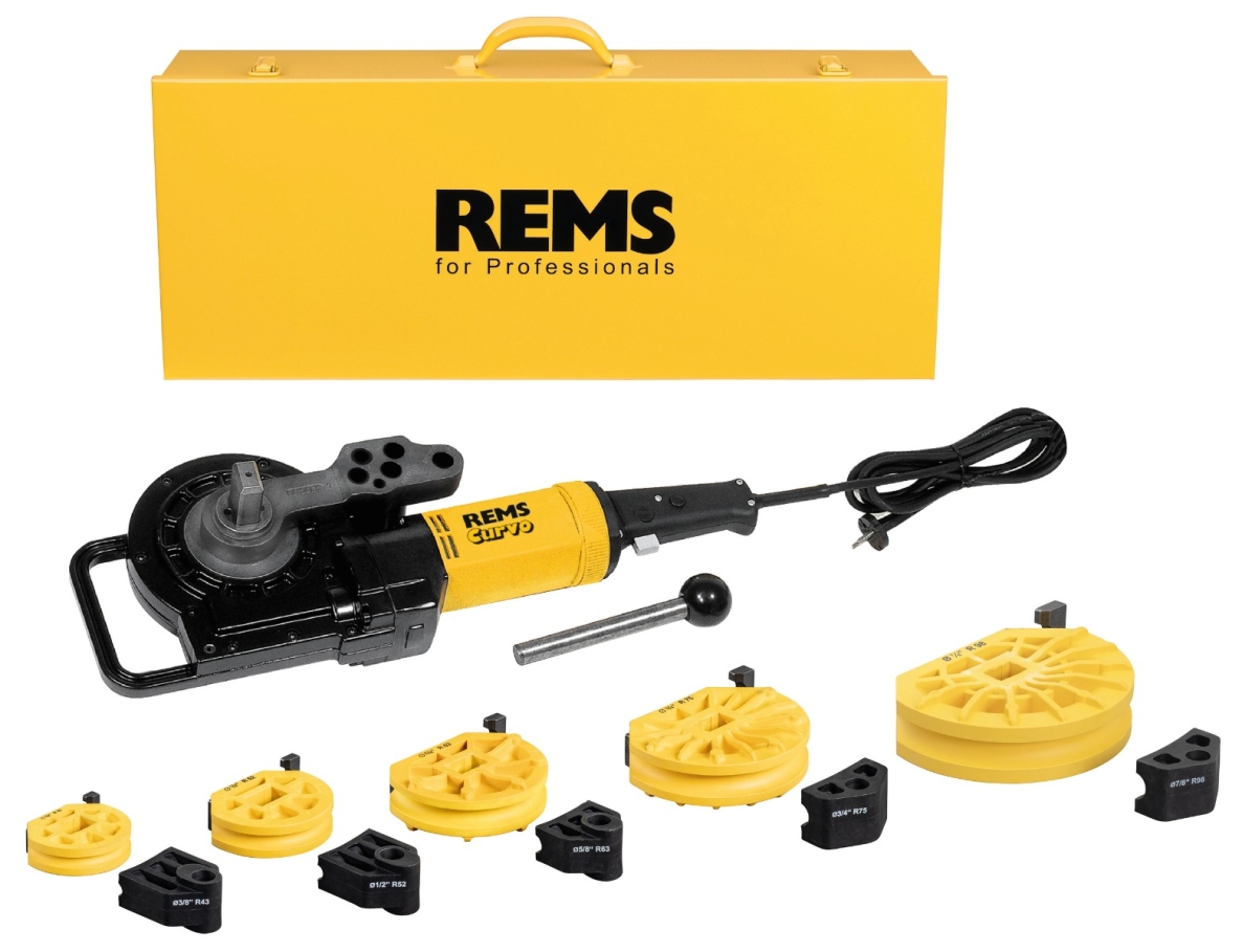 Rems 580024 R220 Curvo Set 3/8-1/2-5/8-3/4-7/8" Elektrische pijpenbuiger