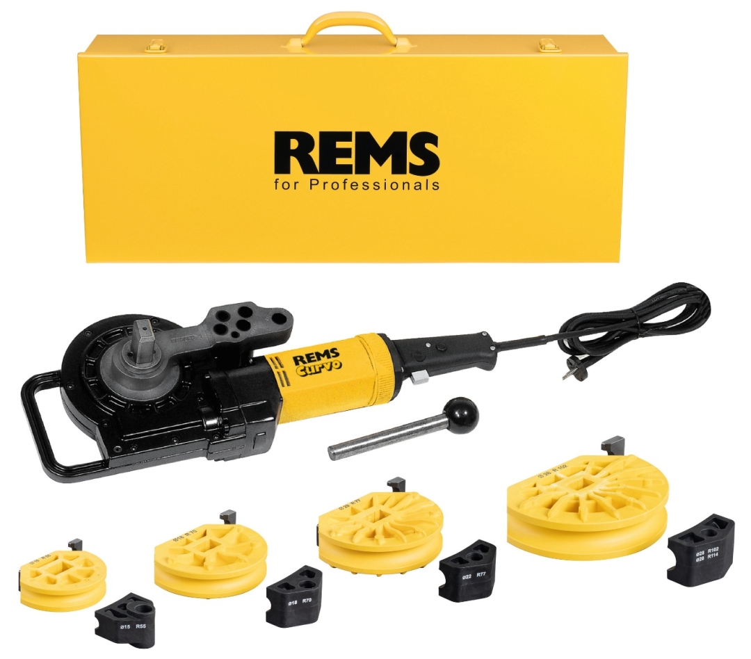 Rems 580027 R220 Curvo Set 15-18-22-28 Elektrische pijpenbuiger