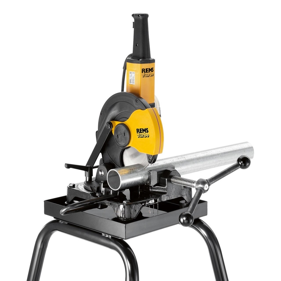 Rems 849X01 R220 849X01 Turbo Cu-INOX Buiscirkelzaagmachine + HSS-E Zaagblad + Onderstel