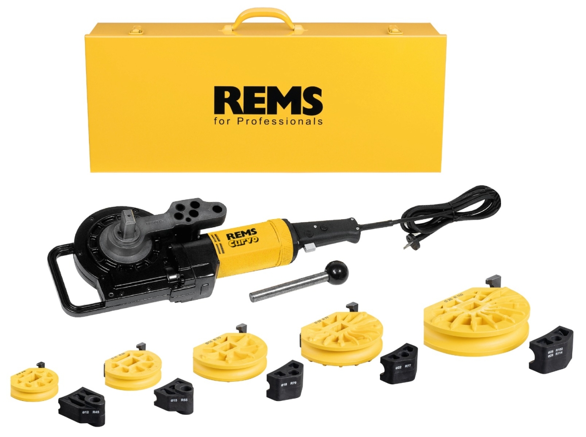 Rems 580033 R220 Curvo Set 12-15-18-22-28 Elektrische pijpenbuiger