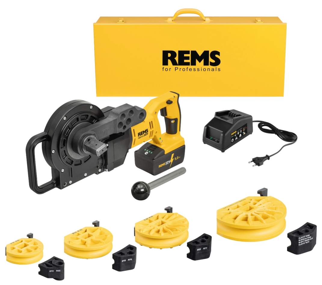 Rems 580053 R220 Akku Curvo 22 Volt 15-18-22-28 mm