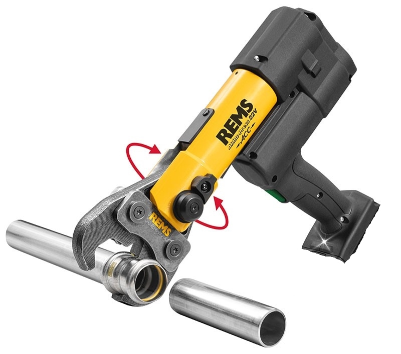 Rems 576002 R22 Akku-Press 22V ACC Basic-Pack\P Accuradiaalpersmachine in L-Boxx excl. accu en lader