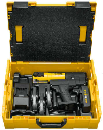 Rems 578087 R220 Mini-Press 22V Accu-Perstang incl. persbekkenset V14-16-22 1x 2.5Ah accu en snellader in L-Boxx