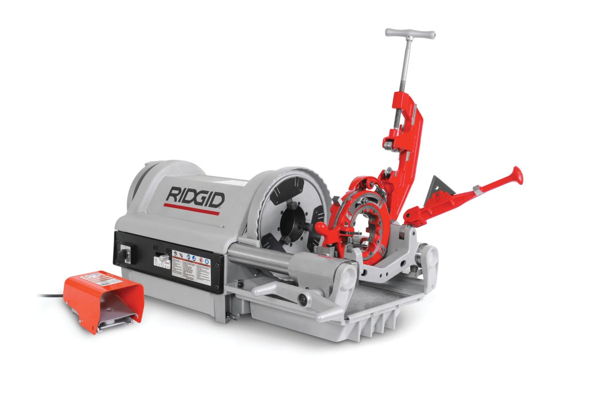Ridgid 26092 Model 1224 Draadsnijmachine met hamerboorkop 1/4" - 4" NPT 120V