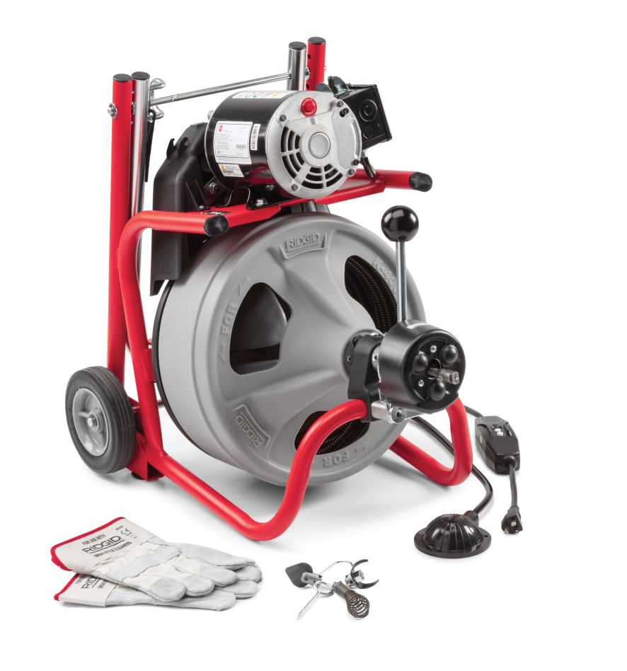 Ridgid 27033 K-400 met C-45 IW Trommelontstoppingsmachineset
