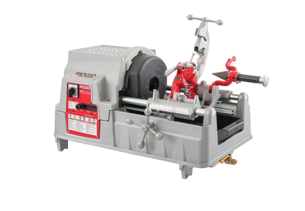 Ridgid 33471 Model 535A Draadsnijmachine 1/8"-2" 230V + Draadsnijkop en kussens 1/2"-2" BSPT