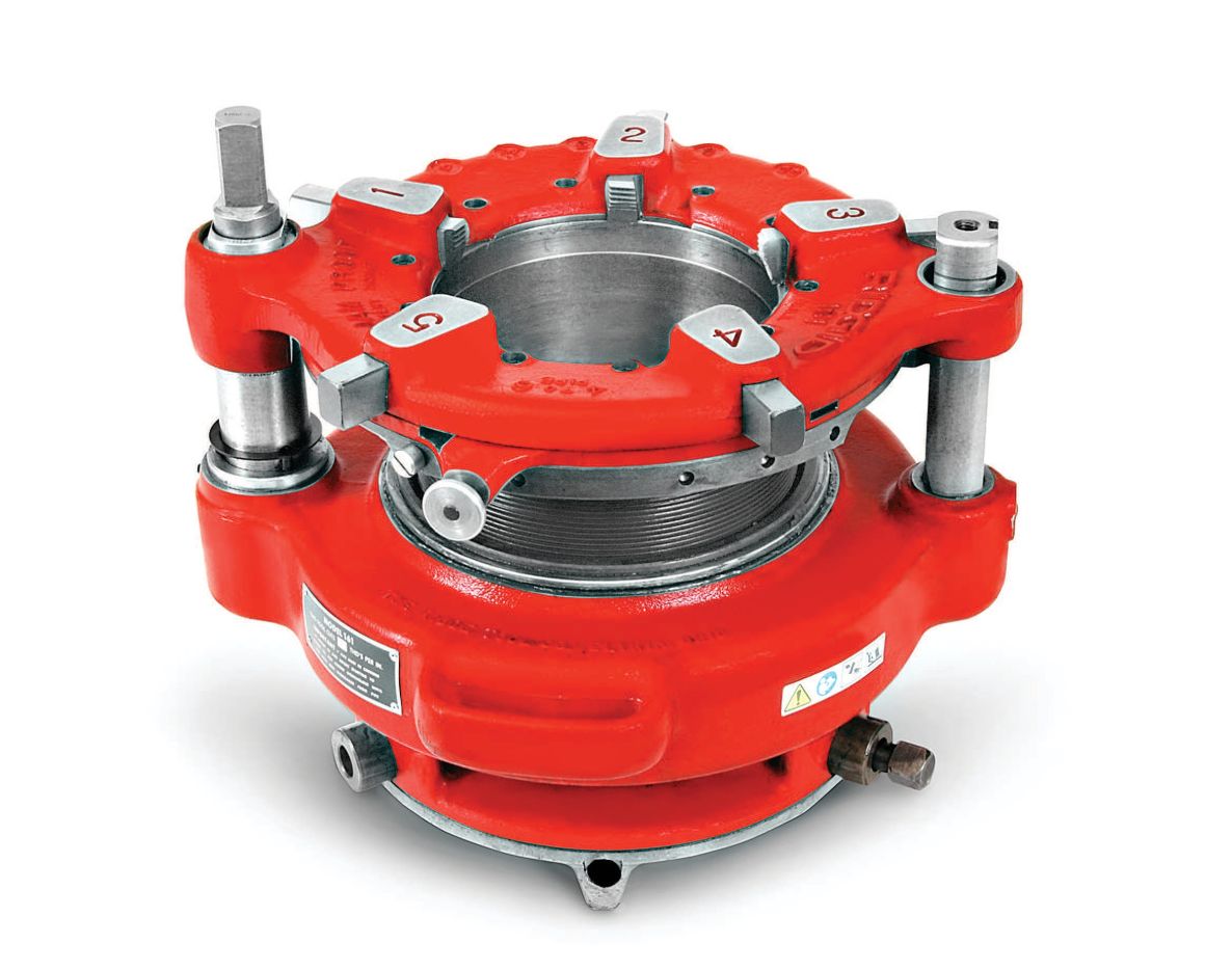 Ridgid 36630 161 4" - 6" Wijkend draadsnij-ijzer met tandwieloverbrenging