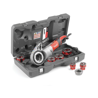 Ridgid 44943 690-I BSPT Handbediende aandrijfmachineset 110V in koffer