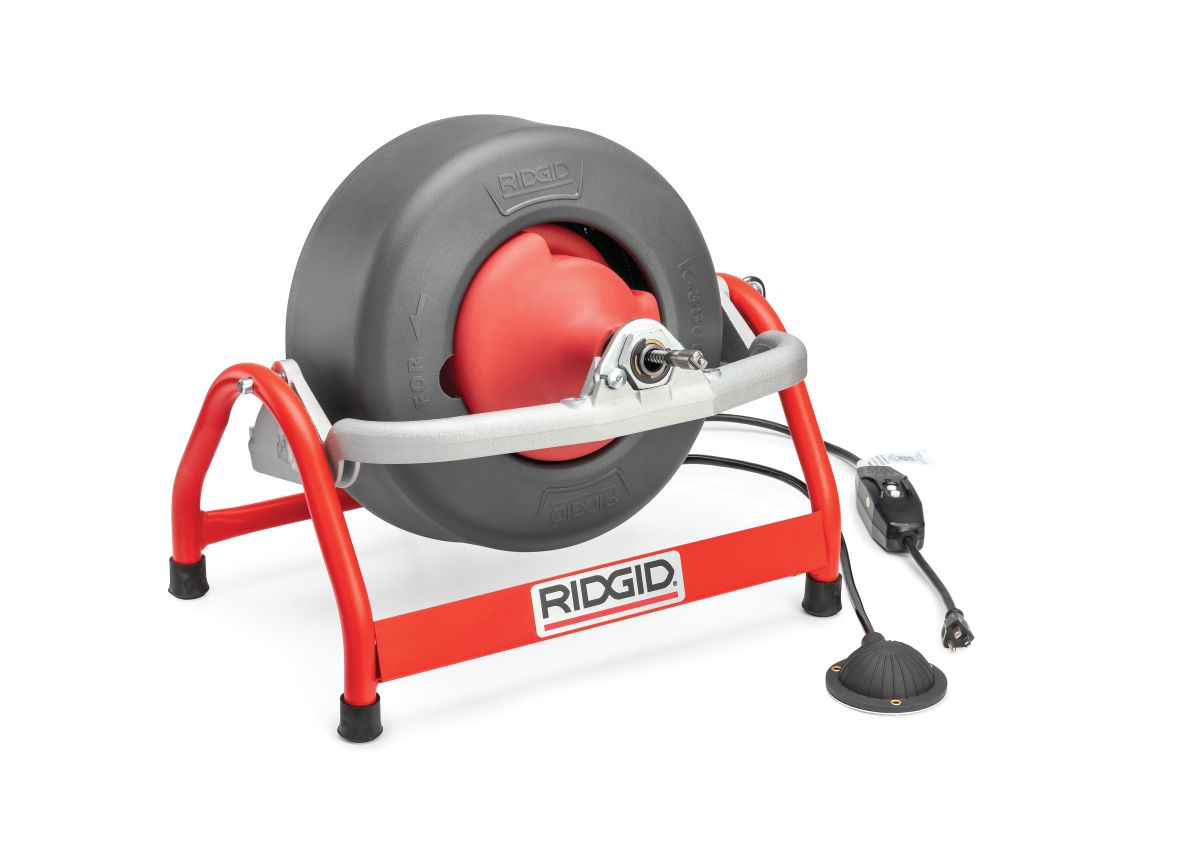 Ridgid 61487 K-3800 Trommelontstoppingsmachineset AUTOFEED C-45, 1⁄2" (12 mm) x 75' (23 m) veer