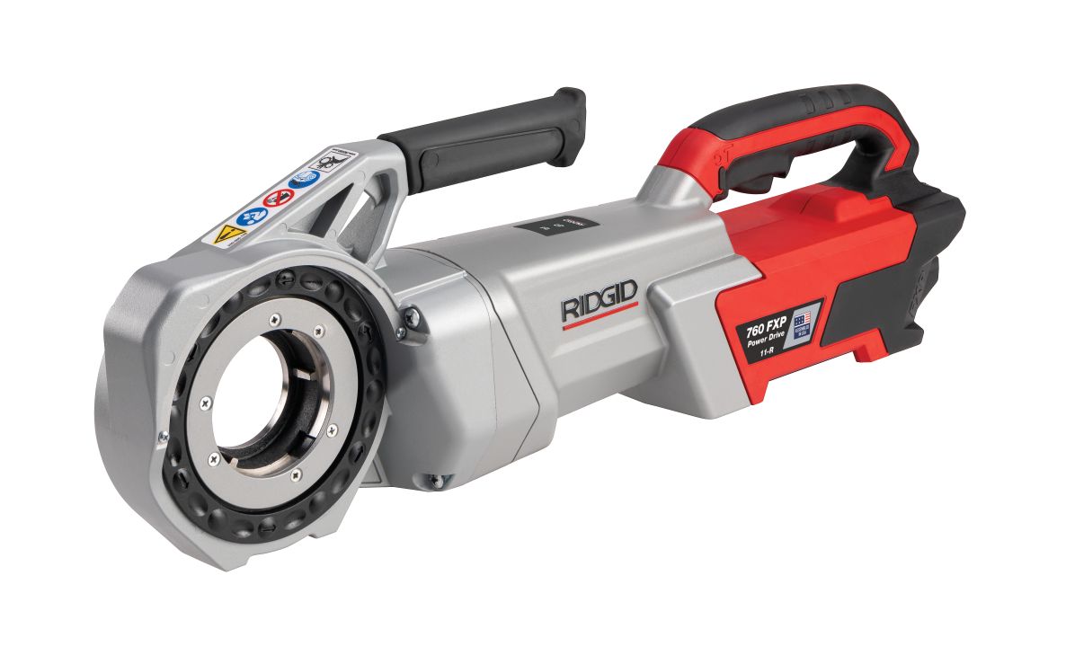 Ridgid 71998 760 FXP Electrische Draadsnijmachine (11-R) met steunarm in koffer