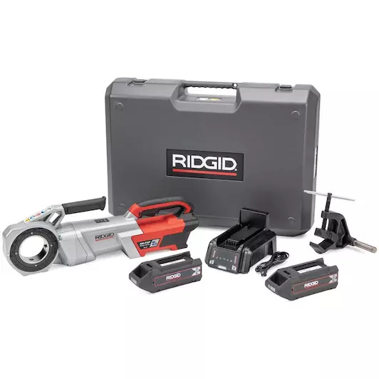 Ridgid 72038 760 FXP Electrische Draadsnijmachine (11-R) met steunarm 1x 4Ah accu en lader in koffer