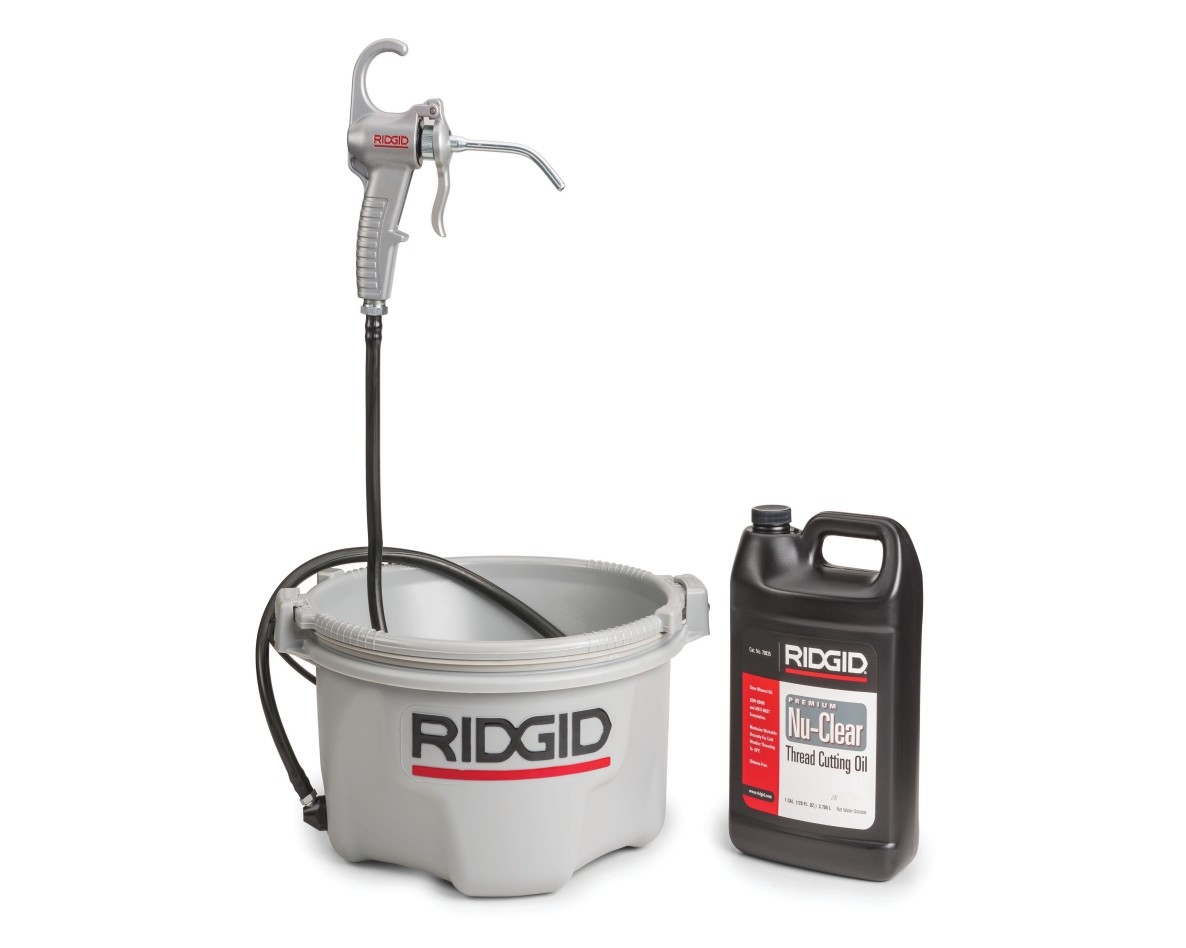 Ridgid 73442 model 418 Koeloliesysteem + 5 liter draadsnijolie