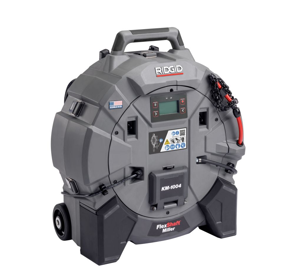 Ridgid 79723 KM-1004 FlexShaft Accu Afvoerontstoppingsmachine set 18/230V EU excl. accu en lader
