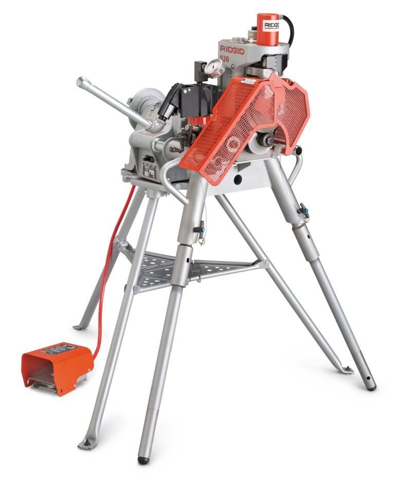 Ridgid 95782 Model 920 Rolgroefmachine met 2"- 6" Sch. 40, 8"-12" Sch. 40 en 14"-16" Std. wandrolgroefsets