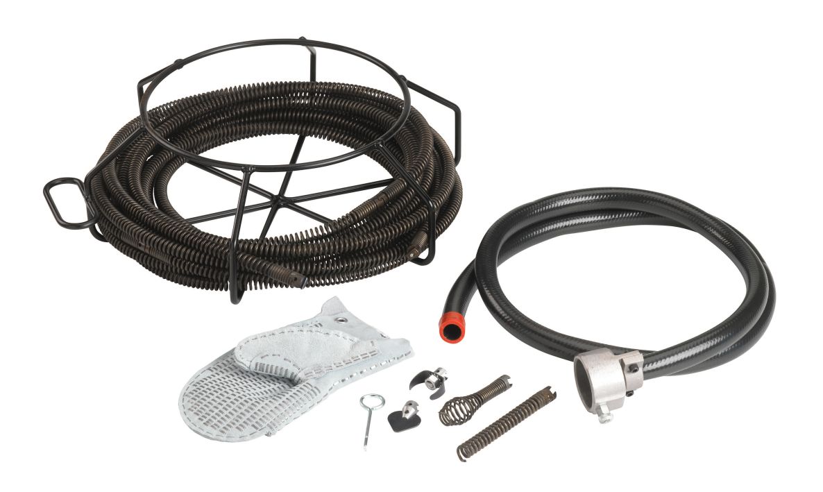Ridgid Accessoires 59365 Kabel‑ en gereedschapset voor het reinigen van kleine afvoerleidingen 14-delig