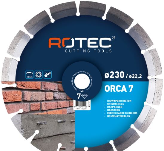 Rotec 710.1403 ORCA 7/GC 2010 Diamantzaagblad 140 x 22,2 