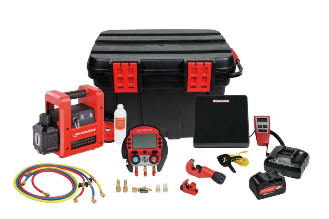 Rothenberger 1000003623 ROCADDY 120 CL Digitaal met ROAIRVAC op accu