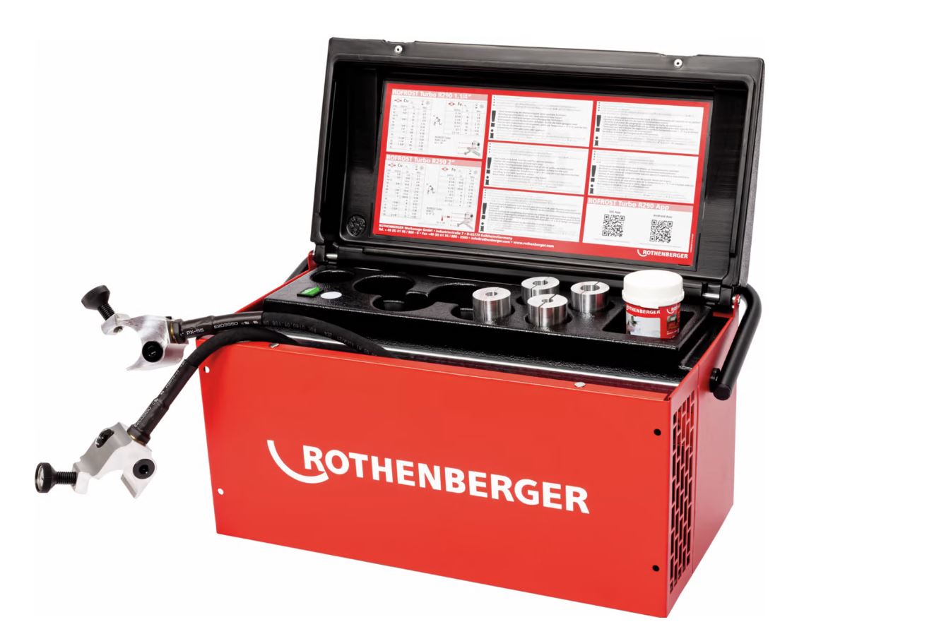 Rothenberger 1500004196 Rofrost II Turbo 2" R290 Pijpbevriezingssysteem + 8 reduceerschalen
