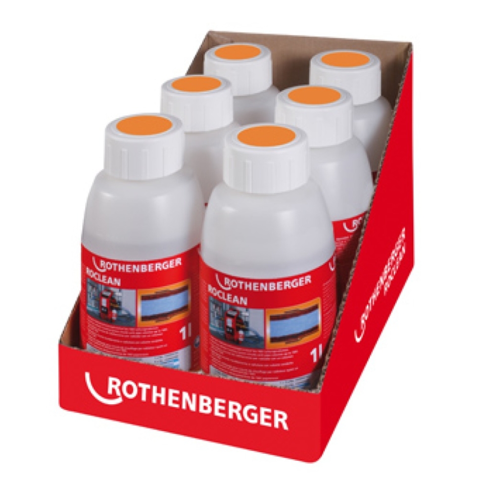 Rothenberger Accessoires 1500000200 Roclean reinigingschemie voor radiatorverwarmingssytemen 6 x 1 ltr.